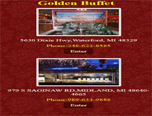 Tablet Screenshot of goldenbuffet.net